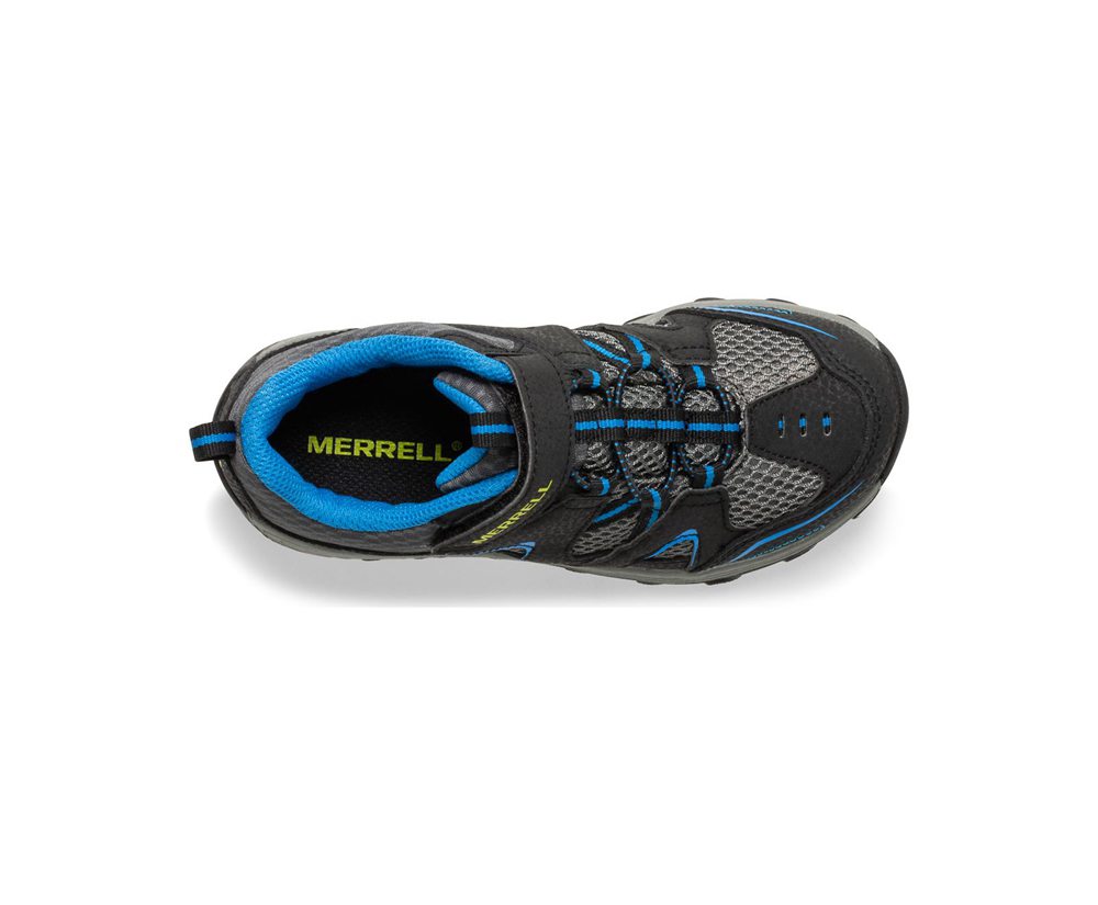 Merrell Hiking Shoes Black/Blue - Trail Chaser - Kids 83SBEZOXC